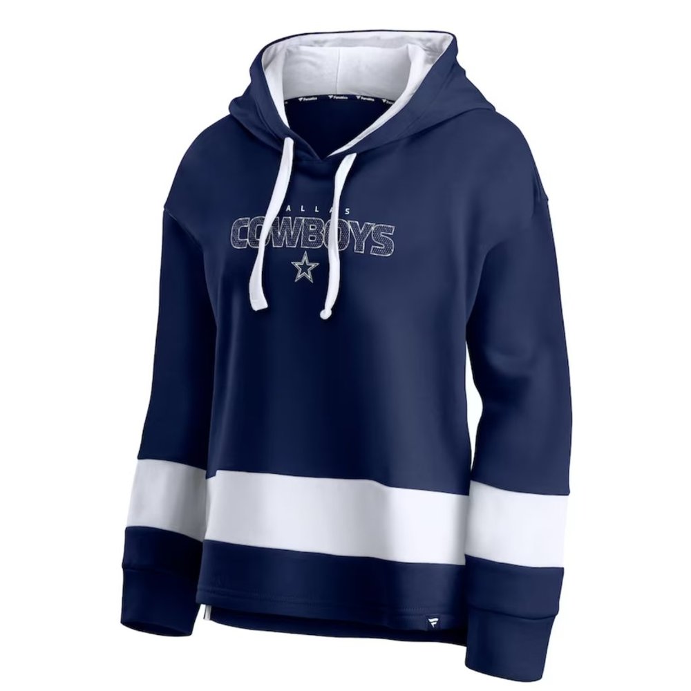 NWT NFL Dallas Cowboys Women's Long Sleeve Halftime Adjustment Fleece Hooded SM